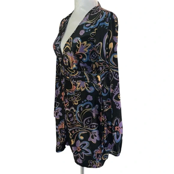 Nasty Gal Button Front Floral Mini Dress – Medium – NWT - Picture 3 of 10